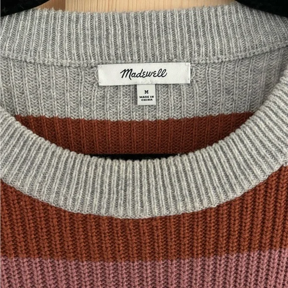 Madewell Striped Multicolor Sweater - Picture 2 of 3